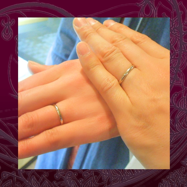 【OJ258】マリッジリング(結婚指輪)オーダーメイド/プラチナ・シンプルデザイン
