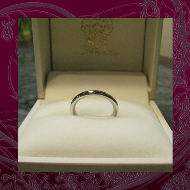 【OJ261】マリッジリング(結婚指輪)オーダーメイド/プラチナ・シンプルデザイン
